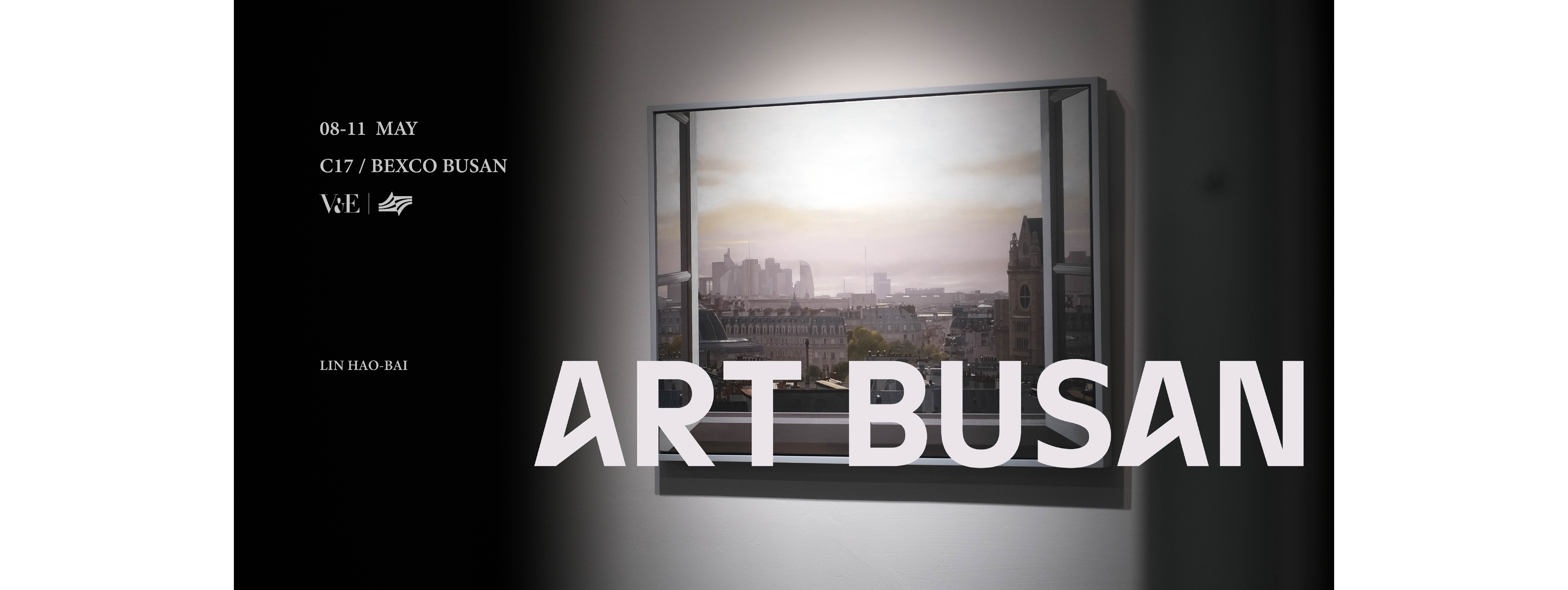 This banner is 2025 Art Busan banner; 這是2025釜山藝術博覽會的banner